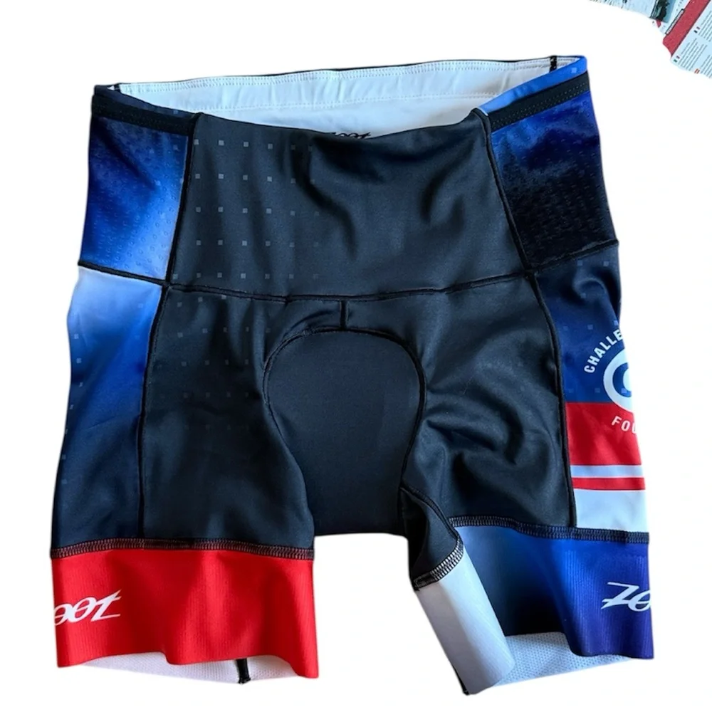 ZOOT WOMENS CYCLING BIKING 6” TRI SHORTS SIDE POCKETS SLIP ON SIZE SMALL NWT